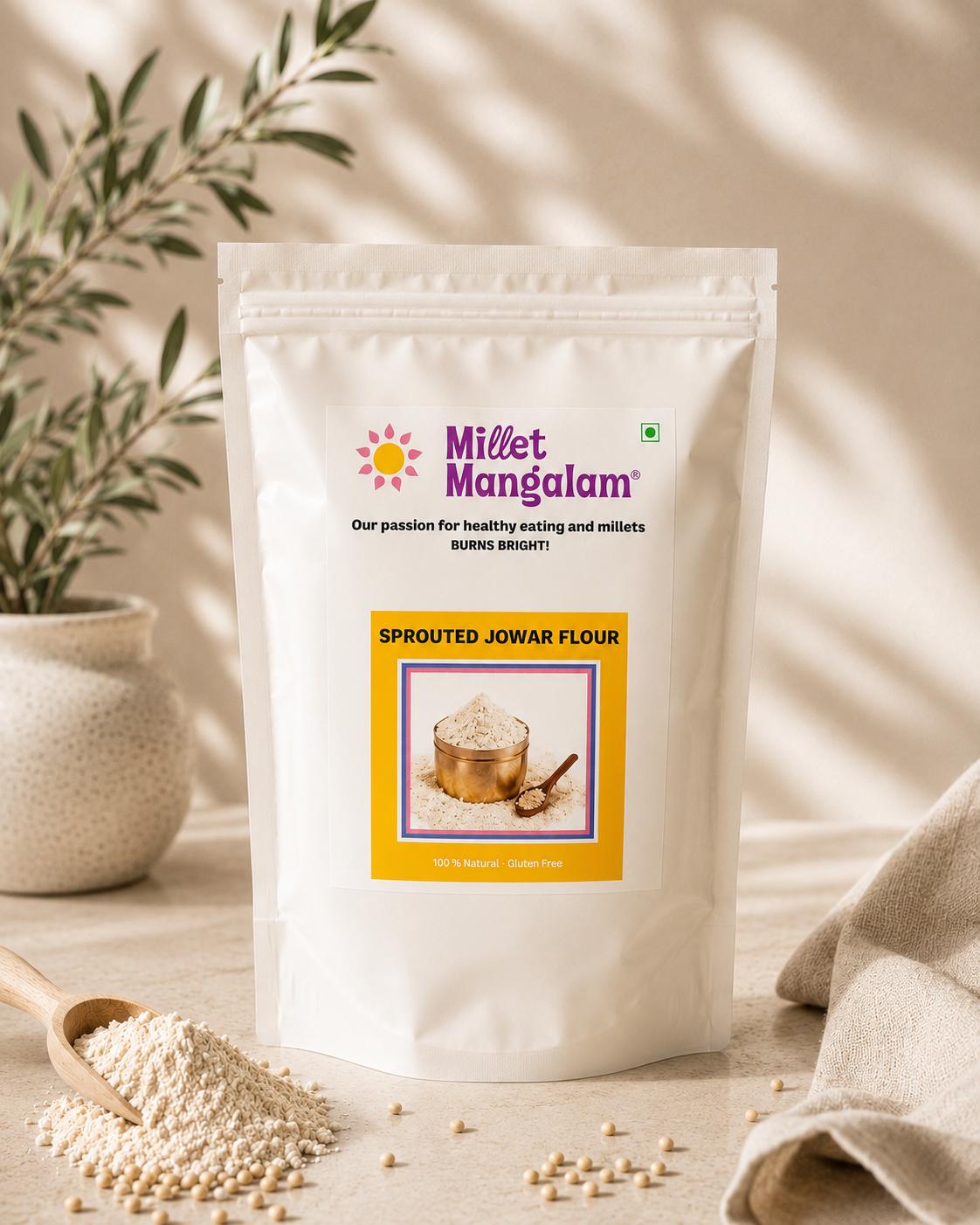 Sprouted Jowar Millet Flour - 500 Gms