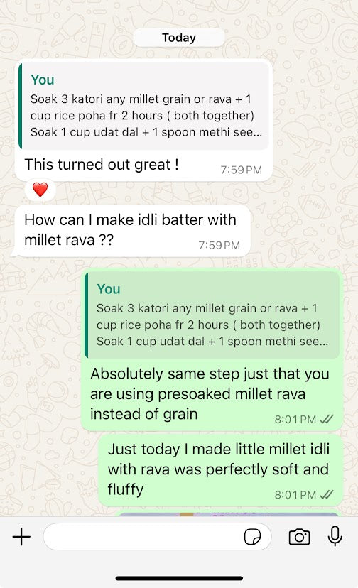 LITTLE MILLET RAVA (PRE-SOAKED) - 500g