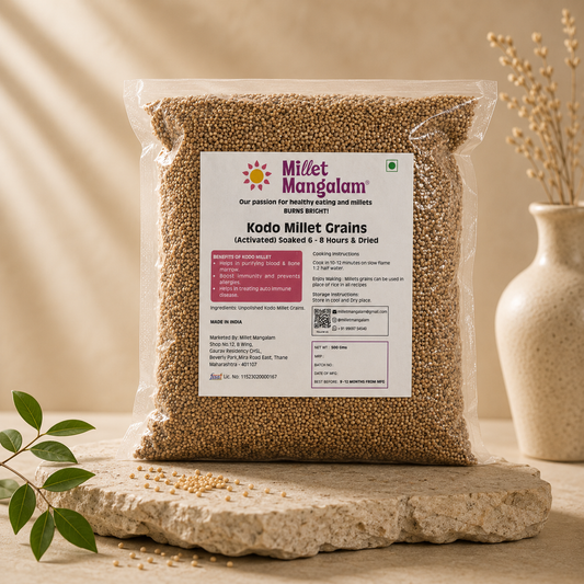 Kodo Millet Grain (Pre-soaked) - 500 Gms