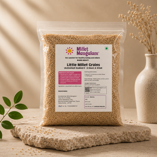 Little Millet Grain  (Pre-soaked) - 500 Gms