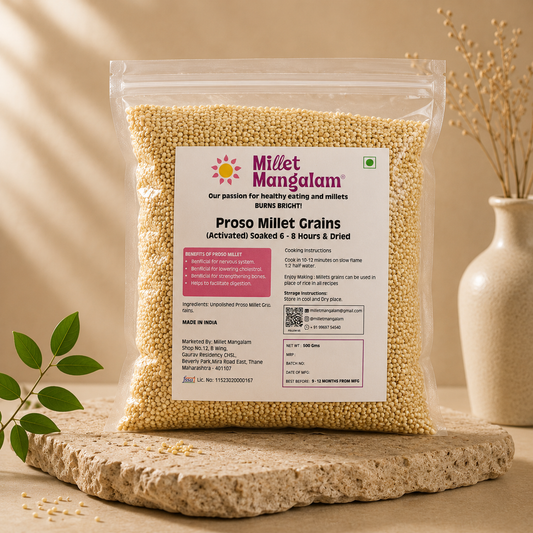 Proso Millet Grain (Pre-soaked ) - 500 Gms