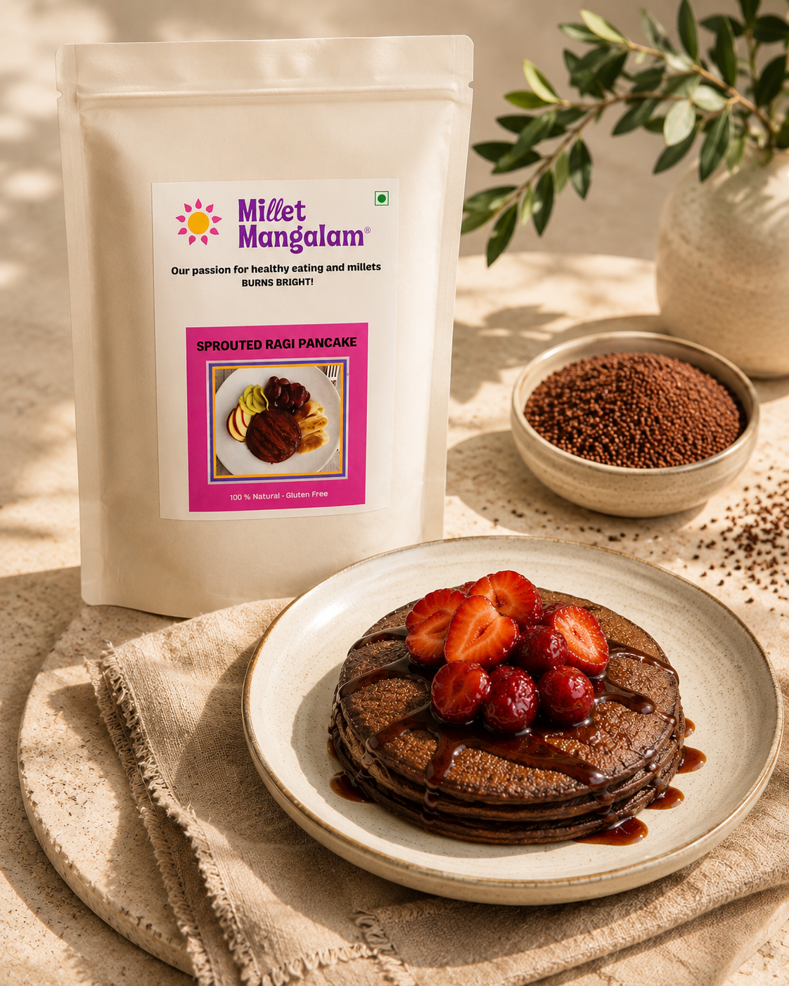 Sprouted Ragi Pancake - 200Gms