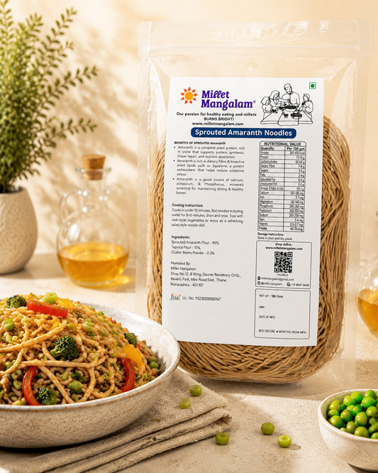 Sprouted Amaranth Millet Noodles ( Rajgira ) 180 Gms